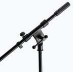 On‑Stage MS7411B Drum/Amp Tripod Mic Stand with Boom ‑ Black Powder Coat
