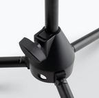 On‑Stage MS7411B Drum/Amp Tripod Mic Stand with Boom ‑ Black Powder Coat