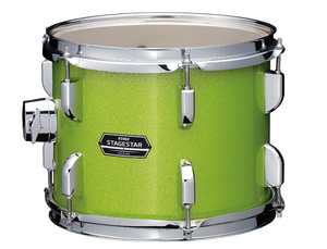 Tama ST52H5CLGS Stagestar 5 Piece Complete Drum Set with Stands and Throne Lime Green Sparkle