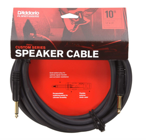 D'Addario PW-S-10 Custom Series 14" to 1/4" Speaker Cable - 10 feet
