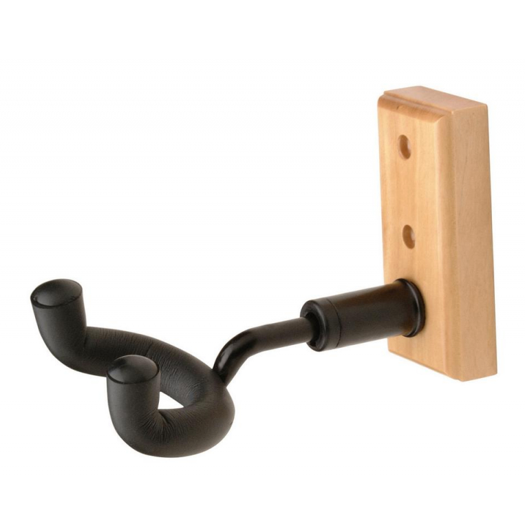 On-Stage Wooden Mini Wall Mount Guitar and Ukulele Hanger with Swiveling Yoke GS7730 Main image
