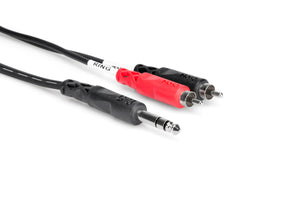 Hosa TRS-203 Insert Cable 1/4 TRS-RCA 3M