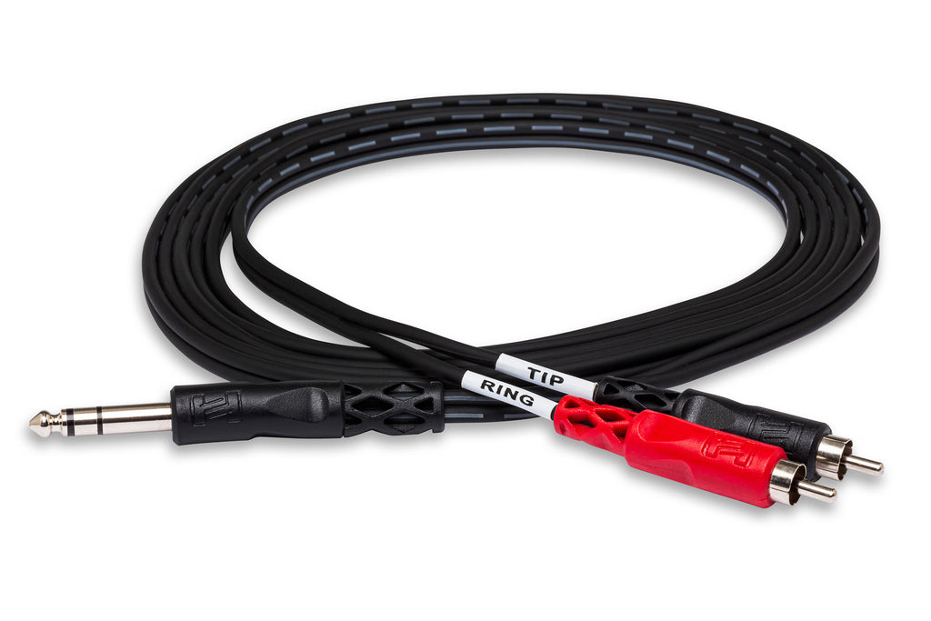 Hosa TRS-203 Insert Cable 1/4 TRS-RCA 3M