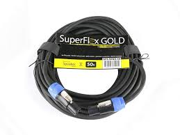 SuperFlex GOLD SFS-50NN-SD 16 Gauge Twist Lock to Twist Lock Speaker Cable 50'