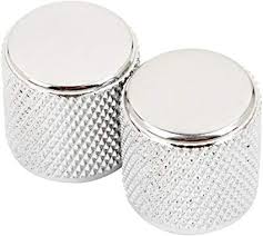 Fender Knob - Fender® Telecaster/P-Bass Barrel Chrome Set of 2