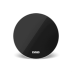Evans EQ3 Resonant Black Bass Drum Head, No Port, 22 Inch  BD22RB-NP