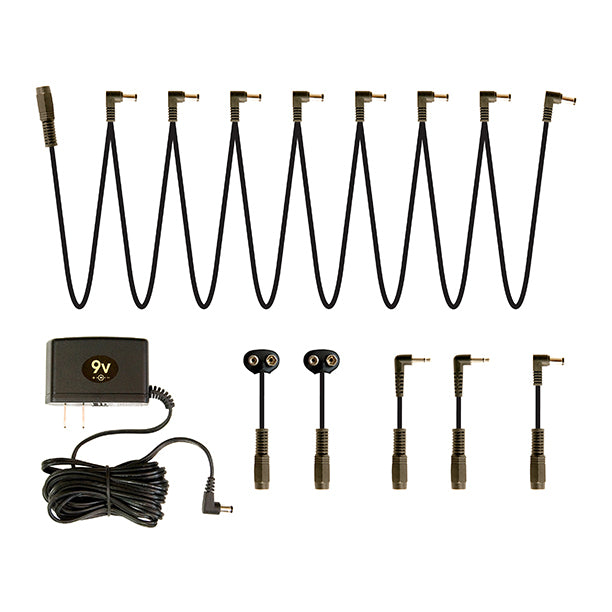 True Tone 1 Spot USA 9V Effects Pedal Power Supply Combo Pack NW1CP2