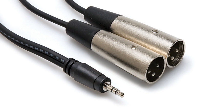 Hosa Technology CYX-403M Stereo Breakout 3.5mm TRS to Dual XLR3M - 3M (9.8ft)