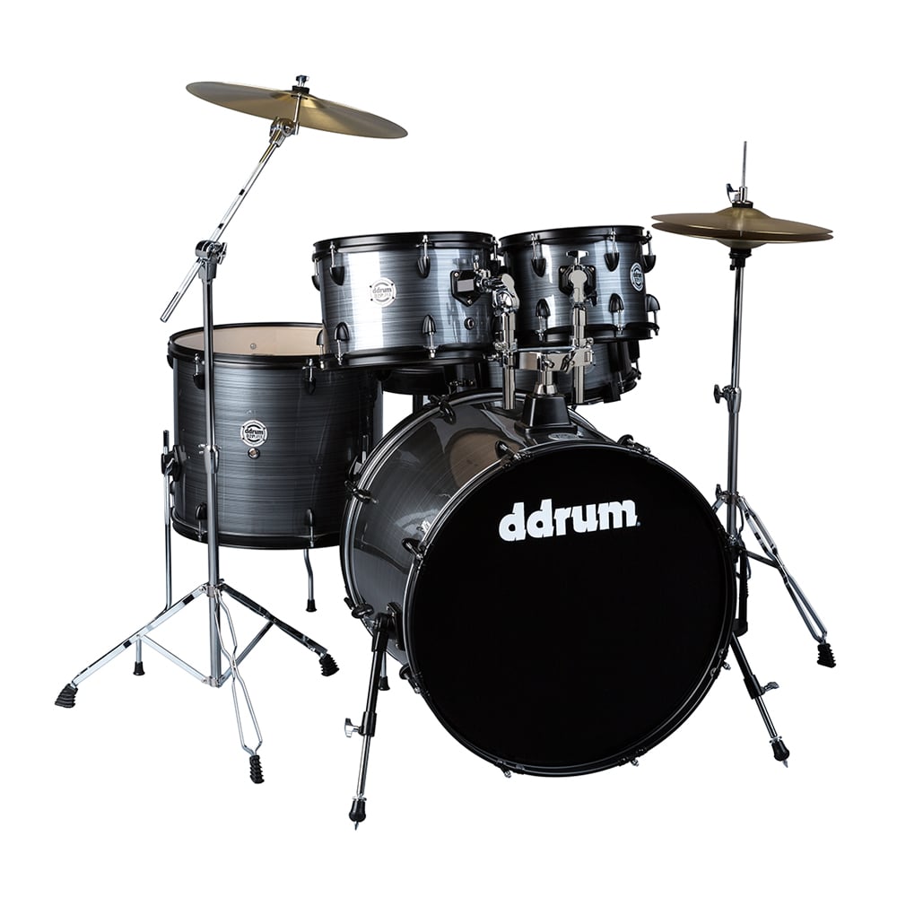 ddrum D2 Player Complete Drum Set with Cymbals & Hardware Grey Pinstripe D2P GPS
