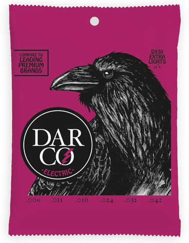 Darco D930 Electric Guitar Strings - Extra Light 9's