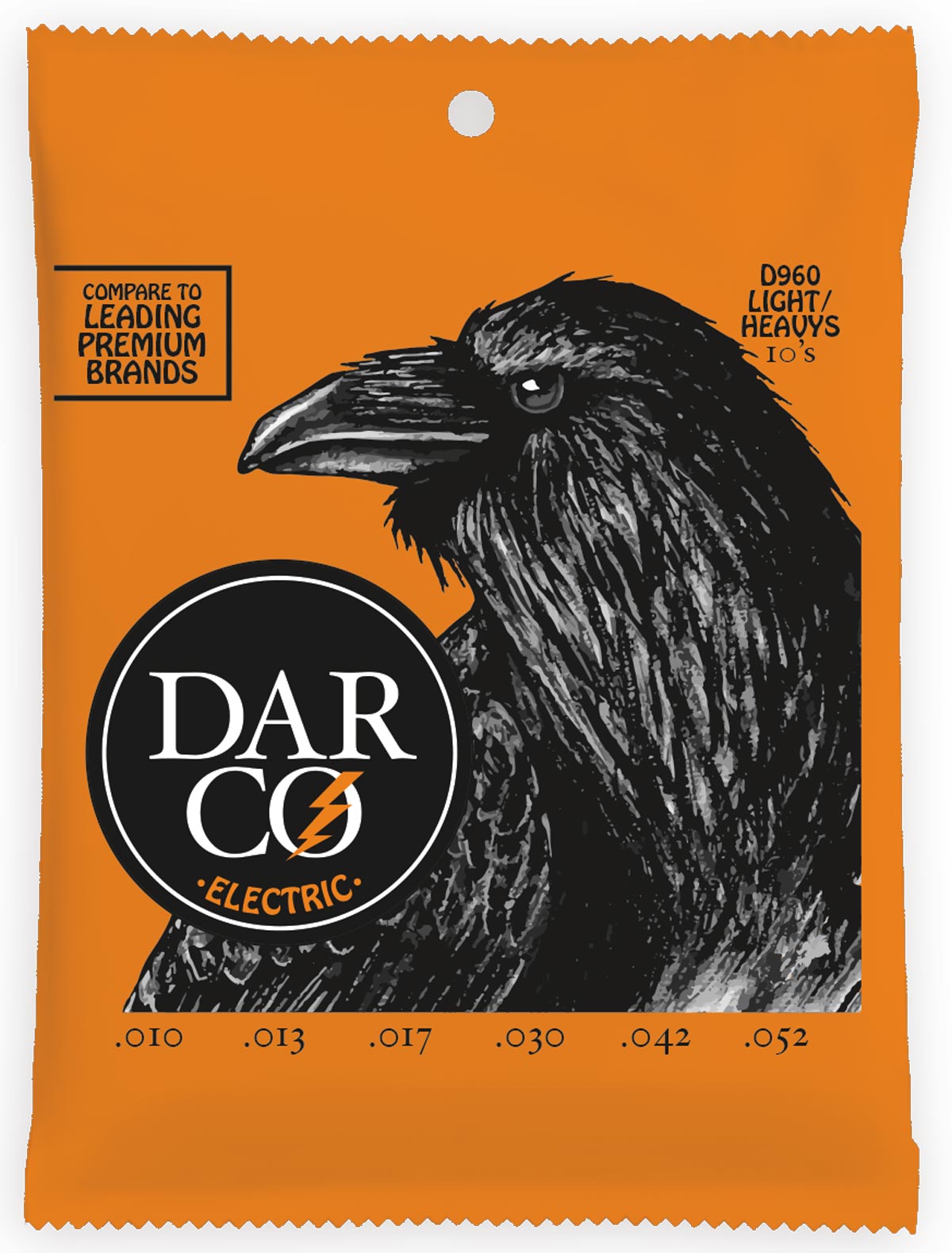 Darco D960 Electric Guitar Strings - Light/Heavy 10's