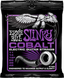 Ernie Ball 2720 Cobalt Power Slinky Electric Guitar Strings, 11-48
