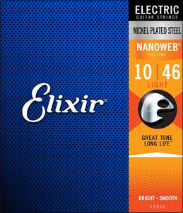 Elixir Nanoweb Nickel Plated Light Electric Guitar Strings - 10/46