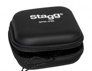 Stagg SPM-435BK High Resolution 4 Drivers Sound Isolating In Ear Monitors Headphones w Case - Black