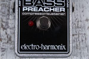 Electro Harmonix Bass Preacher Compressor Sustainer Bass Guitar Effects Pedal