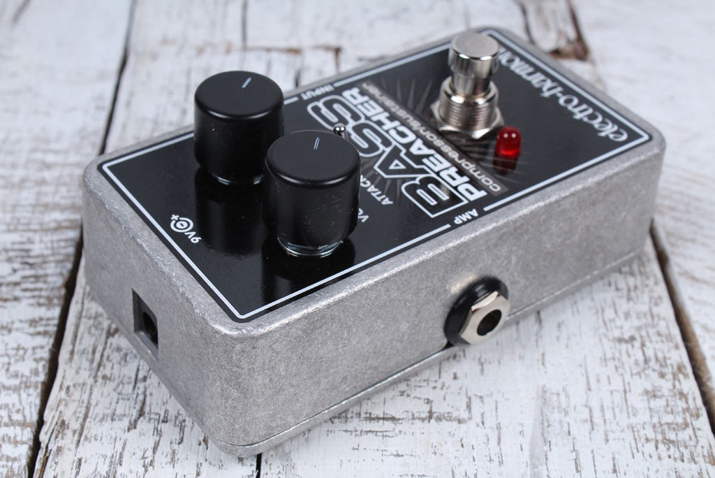 Electro Harmonix Bass Preacher Compressor Sustainer Bass Guitar Effects Pedal