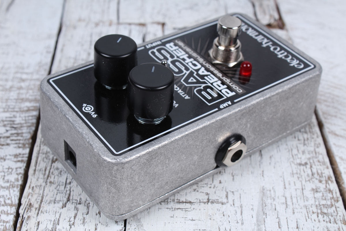 Electro Harmonix Bass Preacher Compressor Sustainer Bass Guitar Effects Pedal