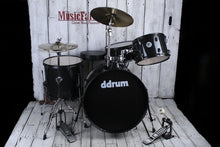 Load image into Gallery viewer, ddrum D2 Rock Complete 4 Piece Drum Set with Hardware Black Sparkle D2R BLK SPKL