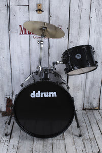 ddrum D2 Rock Complete 4 Piece Drum Set with Hardware Black Sparkle D2R BLK SPKL