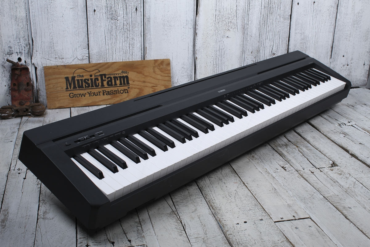 Yamaha P45 88 Key Weighted Action Digital Piano w Power Supply and Pedal Black