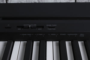 Yamaha P45B 88 Key Digital Piano with Power Supply & Sustain Pedal in Black
