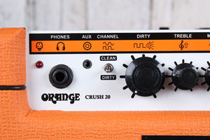 Orange Crush Crush20 Dual Channel Electric Guitar Combo Amplifier 20 Watt Amp