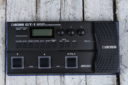Boss GT‑1 Electric Guitar Multi Effects Processor Pedal with Tone Central GT1