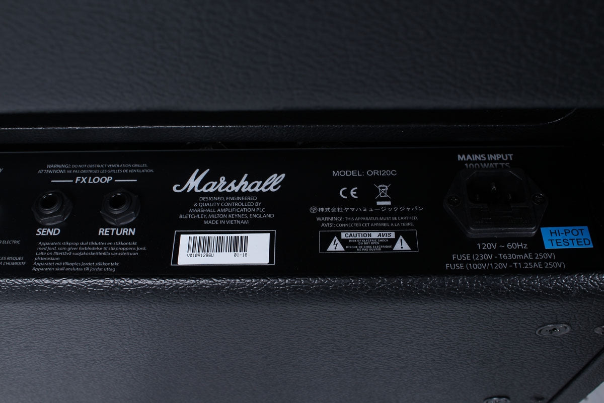 Marshall Origin 20 Electric Guitar Amplifier 20 Watt Tube Combo Amp w Footswitch