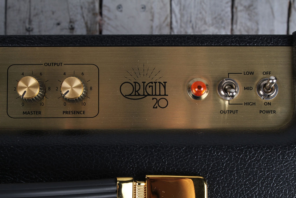 Marshall Origin 20 Electric Guitar Amplifier 20 Watt Tube Combo Amp w Footswitch
