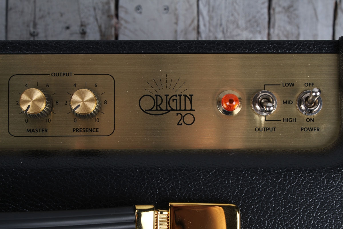 Marshall Origin 20 Electric Guitar Amplifier 20 Watt Tube Combo Amp w Footswitch