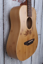 Load image into Gallery viewer, Luna Safari Bamboo 3/4 Size Travel Acoustic Guitar Natural SAF BAMBOO w Gig Bag