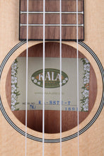 Load image into Gallery viewer, Kala KA SSTU T Thinline Travel Tenor Ukulele Solid Spruce Top Uke with Gig Bag