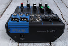 Load image into Gallery viewer, Yamaha MG06 Mixer 6 Channel Mixing Console 6 Input Compact Stereo Mixer MG