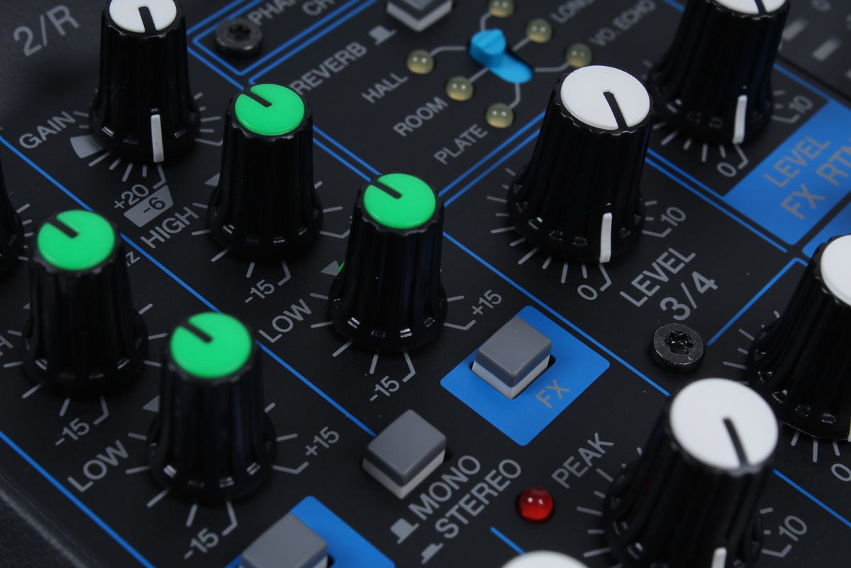 Yamaha MG06X 6 Channel Compact Analog Mixer with 2 Mic Preamps & Digital Effects