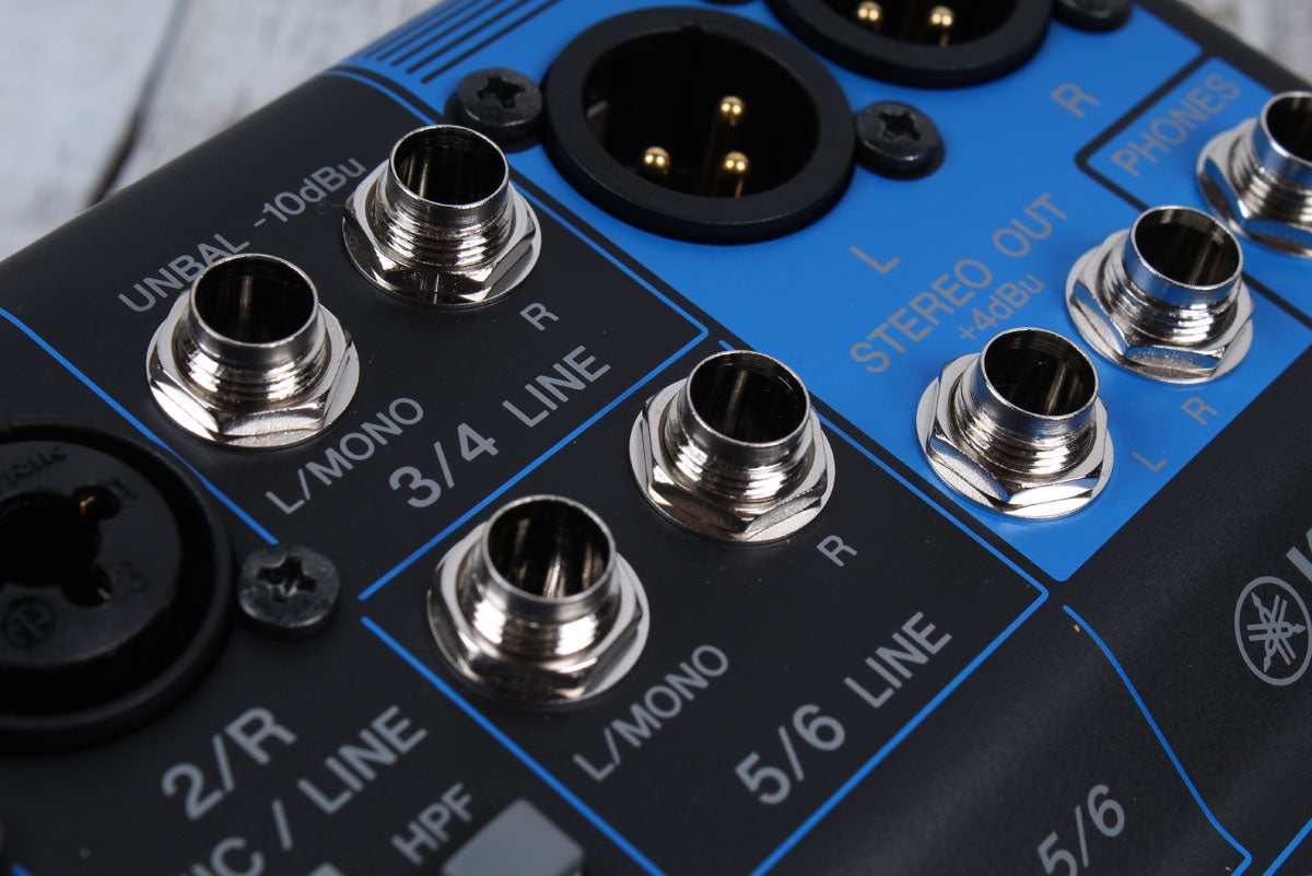 Yamaha MG06X 6 Channel Compact Analog Mixer with 2 Mic Preamps & Digital Effects