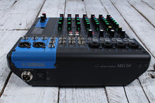 Load image into Gallery viewer, Yamaha MG10 10 Channel Analog Mixer w Phantom Power 4 Mic Preamps Mixing Console