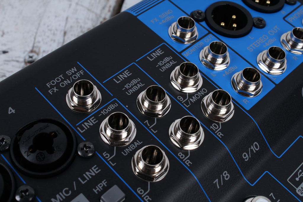 Yamaha MG10XU 10 Channel Mixer with USB Output and SPX Digital Effects 