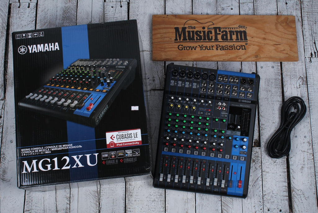 Yamaha MG12XU 12 Input Four Bus Analog Mixer with USB and Digital Effects