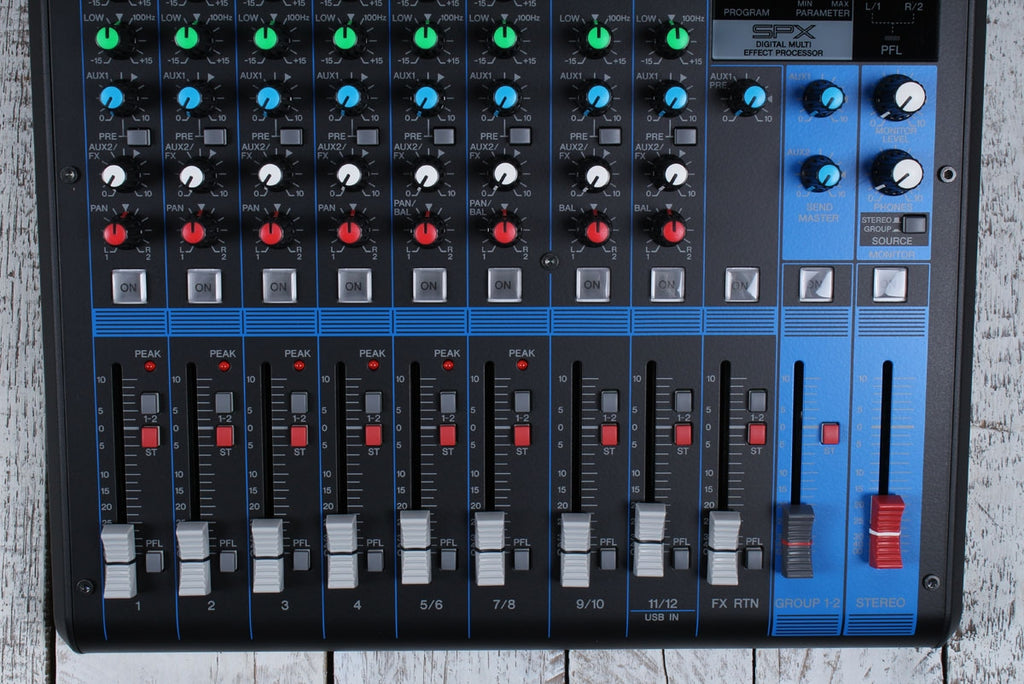 Yamaha MG12XU 12 Input Four Bus Analog Mixer with USB and Digital Effects