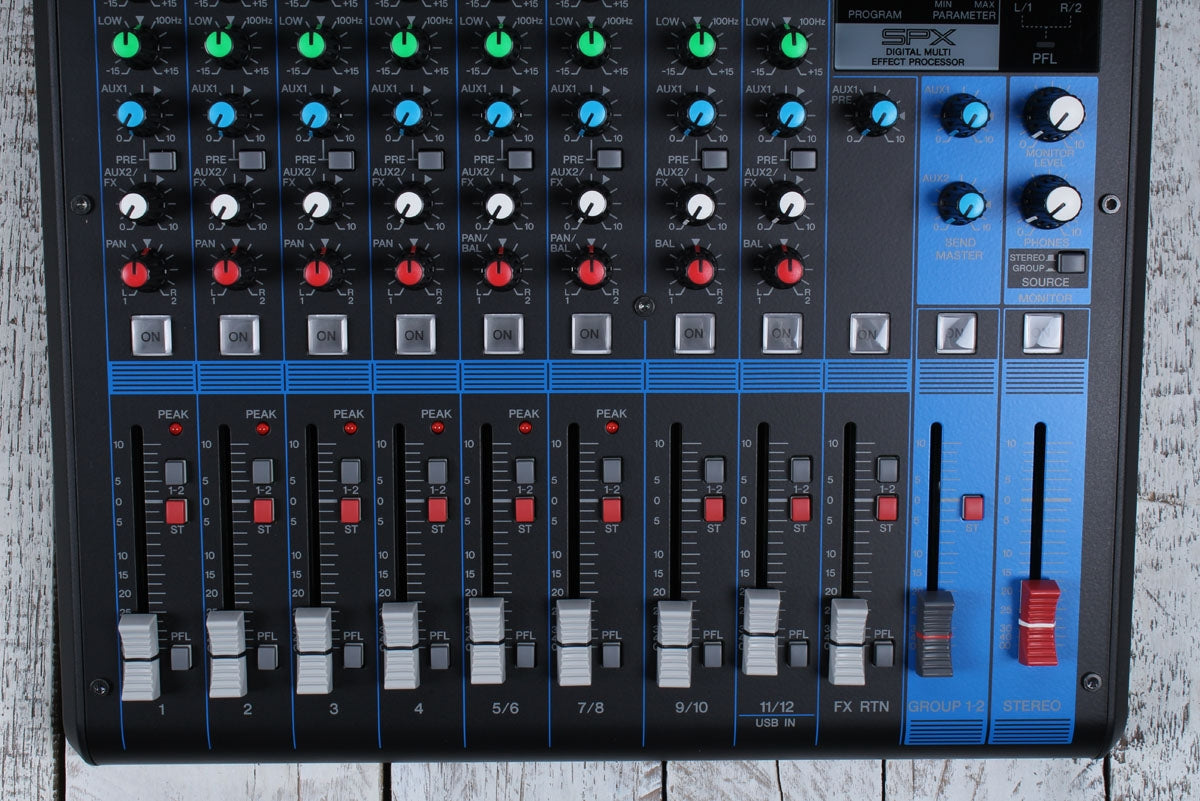 Yamaha MG12XU 12 Input Four Bus Analog Mixer with USB and Digital Effects
