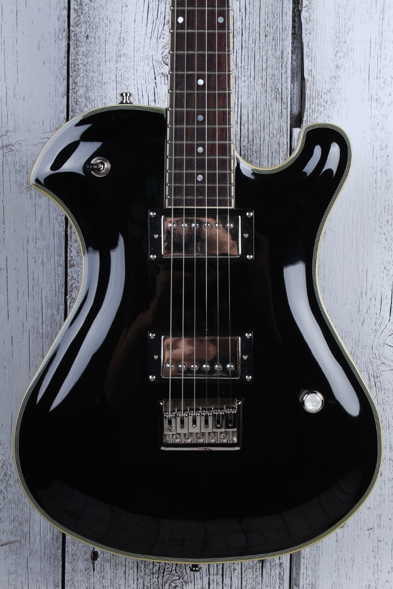 Sozo Z Series Z8SCBK Single Cut Solid Body Electric Guitar with Hardshell Case Main image