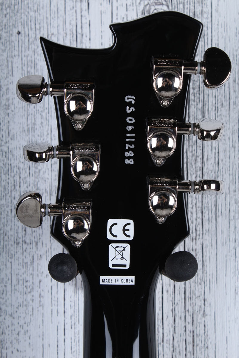 Sozo Z Series Z8SCBK Single Cut Solid Body Electric Guitar with Hardshell Case
