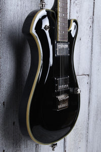 Sozo Z Series Z8SCBK Single Cut Solid Body Electric Guitar with Hardshell Case