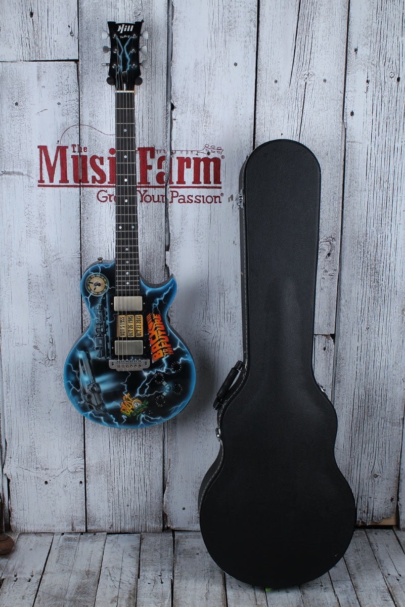 Hill Back to The Future CLEVELAND USA Made Custom Electric LP Guitar w Case BTTF