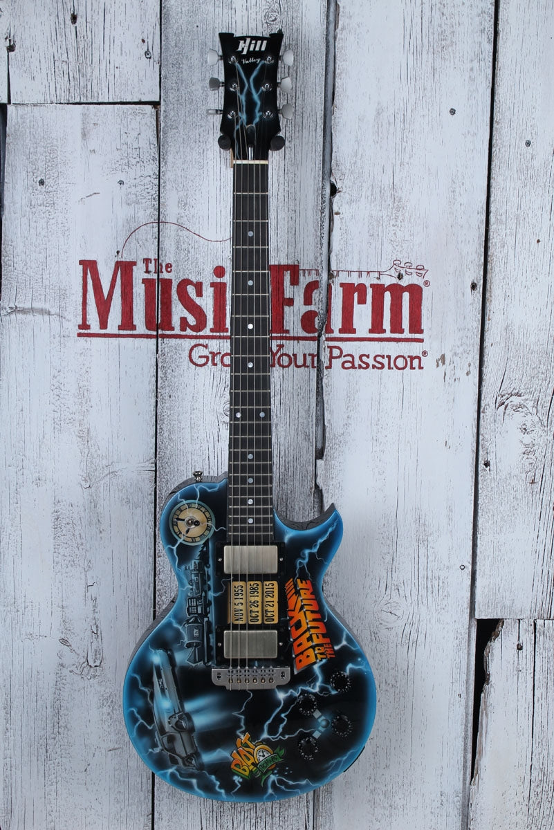 Hill Back to The Future CLEVELAND USA Made Custom Electric LP Guitar w Case BTTF