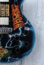 Load image into Gallery viewer, Hill Back to The Future CLEVELAND USA Made Custom Electric LP Guitar w Case BTTF