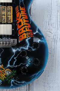 Hill Back to The Future CLEVELAND USA Made Custom Electric LP Guitar w Case BTTF
