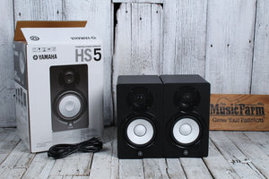 Yamaha HS5 PAIR OF TWO 70W Bi Amp Two Way Powered Studio Monitor Active Speake