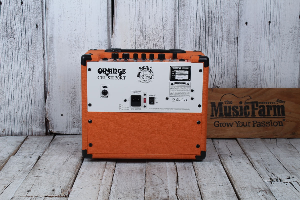 Orange Crush 20RT Electric Guitar Amplifier 20 Watt 1 x 8 Combo Amp with Reverb