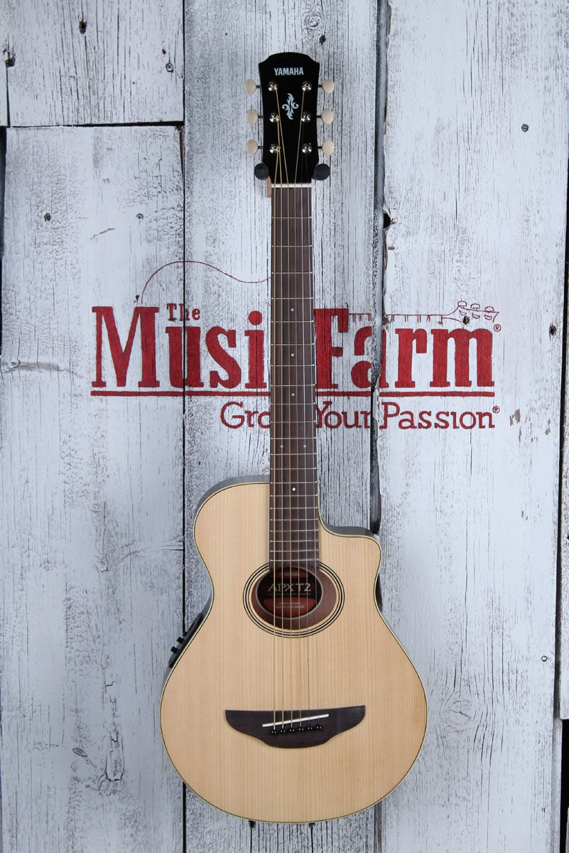 Yamaha APXT2 NA 3/4 Acoustic Electric Guitar Travel Size Natural with Gig Bag